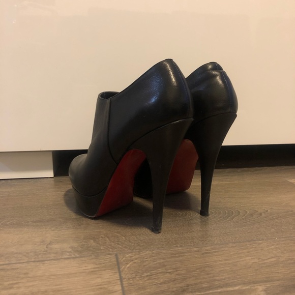 Booties like Christian Louboutin, leather